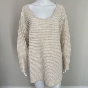 Vintage Moda International Textured Ribbed Long Sleeve Top